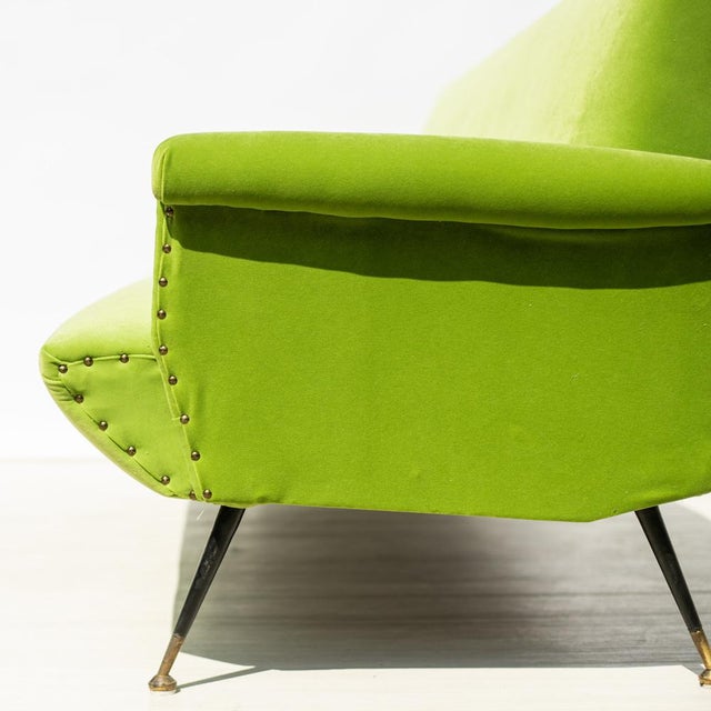 Vintage Velvet Sofa, 1970s, in Good conditions. Designed 1970 to 1979