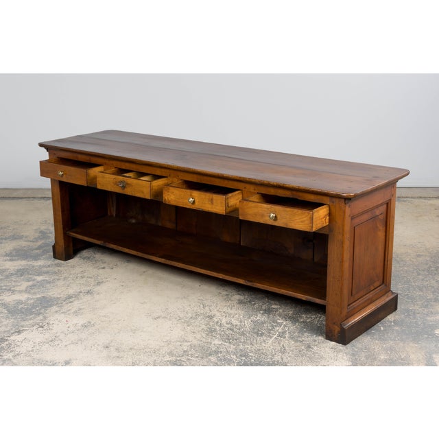 19th Century French Provincial Walnut Work Table For Sale - Image 15 of 18