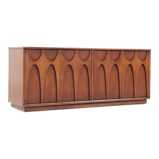 Broyhill Brasilia Mid Century Walnut Credenza For Sale