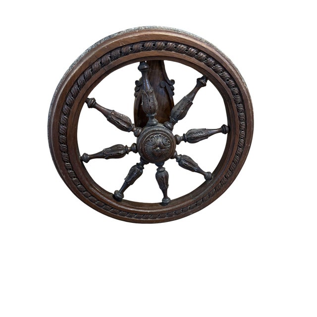 Antique Handcarved French Tea Cart, Circa 1880 For Sale - Image 4 of 8