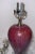 Modern Modern Vintage Purple and Red Glazed Porcelain Table Lamp For Sale - Image 3 of 5