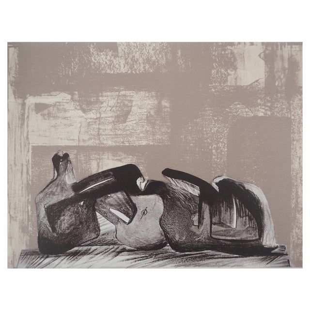 Henry Moore, Reclining Figure, Original Lithograph For Sale