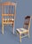 Wood Vintage Dixie Dinette Side Chair-Plaid Upholstered-Colonial Revival-Farm-Desk For Sale - Image 7 of 11