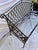 Vintage Lattice Iron Outdoor Bench For Sale - Image 6 of 13