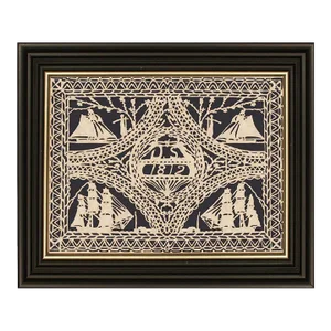 War of 1812 Nautical Reproduction Scherenschnitte Paper Cutting