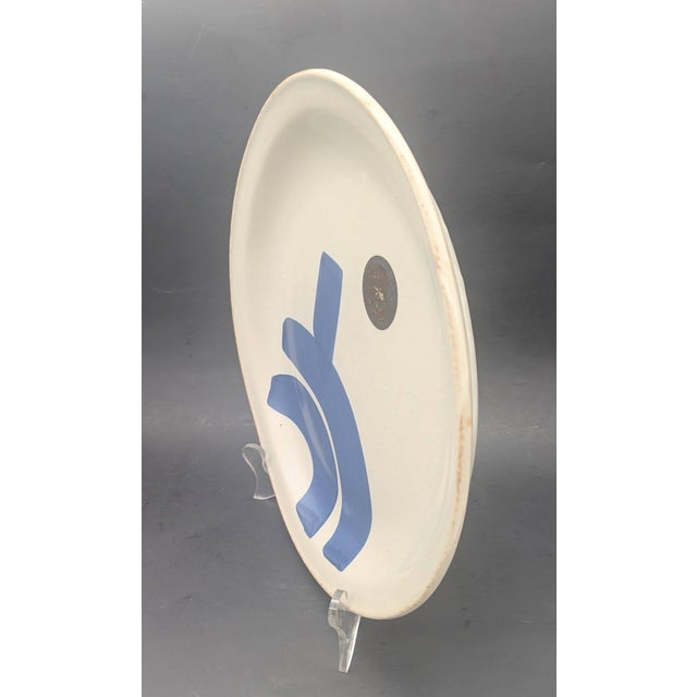 1970s Vintage Iron Mountain Stoneware "Lookout Mountain" Plate For Sale - Image 5 of 11