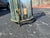 1950s 3-Light Brass & Belved Glass Cylinder Foyer Chandelier / Lantern For Sale - Image 11 of 12