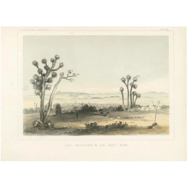 Lost Mountains in the Great Basin, 1856, Litograph on Paper For Sale - Image 6 of 6