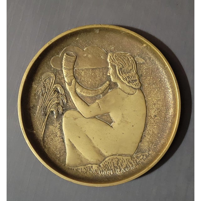 1930s 1930s N. Dam Ravn Bronze Nordisk Malm, Norse Mythological Scene Plate For Sale - Image 5 of 5