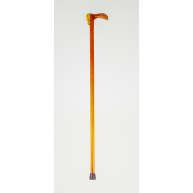 Vintage HandCarved Figural Head Cane Chairish