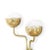 Structure in gold plated brass, shaders in gold plated brass and glass. Measures: Height 25.6 in. (65 cm) Width 16.15 in....