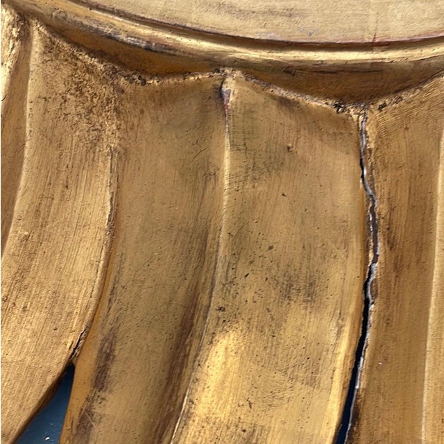 Gold Mid 20th Century Italian Florentine Sunburst With Old Mirror For Sale - Image 8 of 12