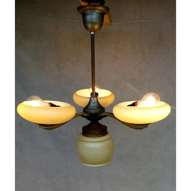 Art Nouveau Hanging Lamp, 1900 For Sale - Image 9 of 17