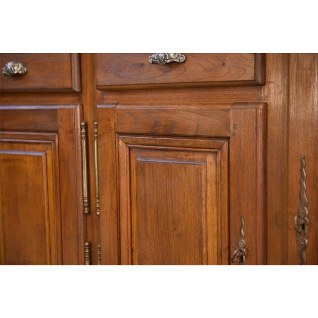 Brown Country-Style Oak Sideboard, 1950s For Sale - Image 8 of 13