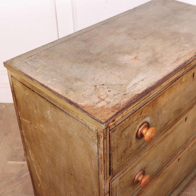 English Painted Chest of Drawers For Sale - Image 9 of 11