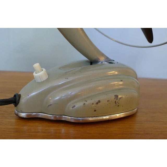 Streamline Sand Colored Model Libelle Fan from from Schoeller & Co., 1950s For Sale - Image 12 of 18