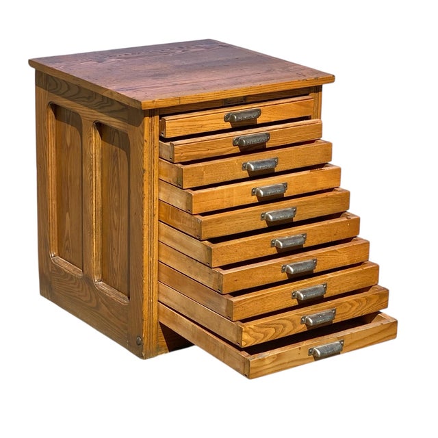 Bay Colony Antiques is proud to offer for sale this wonderful late 19th / early 20th century antique 10 drawer flat file...