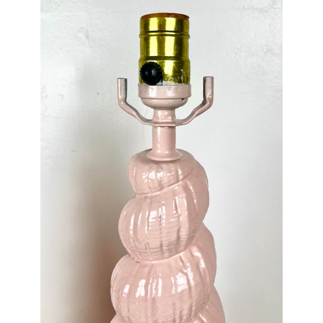 Vintage Plaster Shell Lamps- A Pair For Sale In Tampa - Image 6 of 9