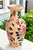 A very pretty porcelain vase decorated with hand painted chrysanthemums, butterflies and dragon fly. Convertible to lamp....