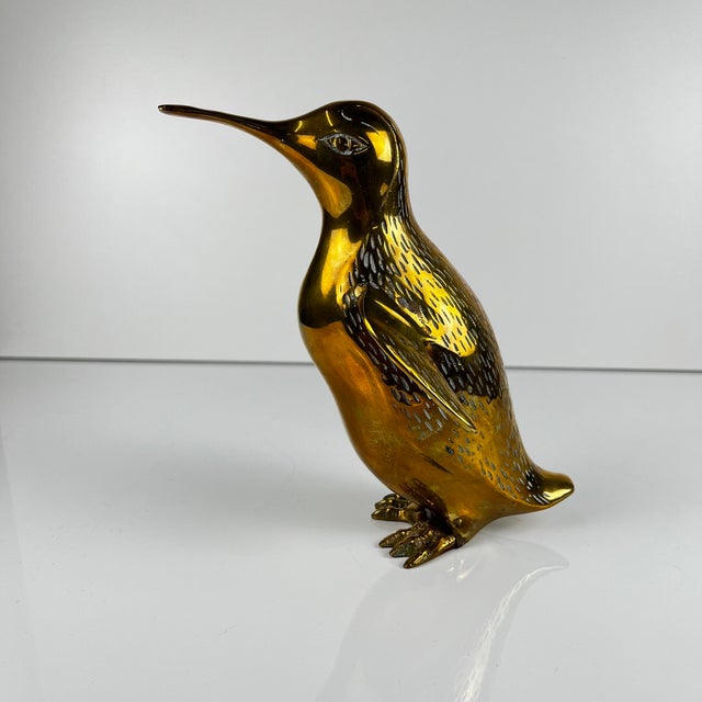 Mid-Century Modern Hollywood Regency Brass Penguin Sculpture, 1970s For Sale - Image 10 of 14