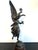 French Early 20th Century Bronze Statue "Stelle" Winged Woman Angel Standing on Stared Globe Signed Par Rousseau For Sale - Image 3 of 12