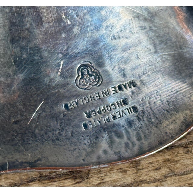 Antique English Silver Plate Shell Form Compote / Serving Dish on Paw Feet For Sale - Image 12 of 12