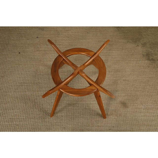 1960s Adrian Pearsall for Craft Associates 'Compass' Dining Table in Walnut, 1960s For Sale - Image 5 of 18