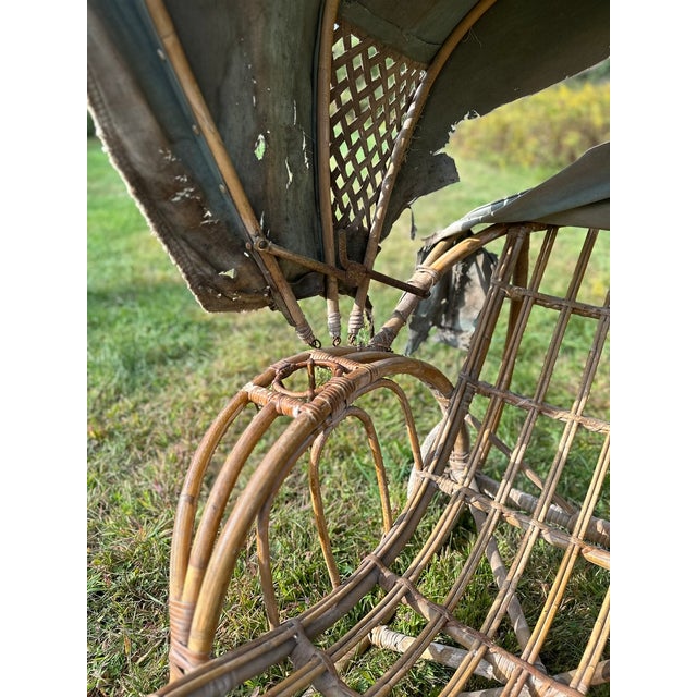 1920s Bentwood Caned Chaise From the Estate of Chauncey Stillman - Unmolested For Sale - Image 9 of 18