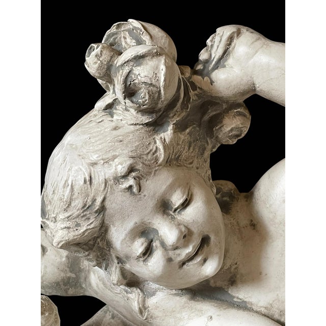 Early 20th Century Raphael Charles Peyre (1872-1949) Figural Sculpture Titled 'Bataille De Fleurs' For Sale - Image 12 of 18