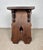 Rustic Hand-Carved Walnut Stool or Side Table, Early-20th Century For Sale - Image 12 of 12