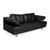 355 Leather Two-Seater Black Manual Function Sofa by Rolf Benz For Sale - Image 4 of 15