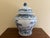 Ceramic Chinoiserie Large Blue and White Porcelain Covered Jar For Sale - Image 7 of 10