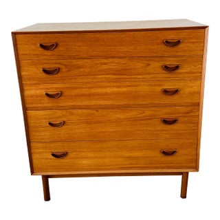 Vintage 1960s Peter Hvidt & Orla Mølgaard Teak Danish Modern Dresser For Sale