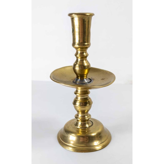 We are selling this nice 17th or 18th C. Brass Candlestick. This candlestick is most likely continental Dutch or Flemish....