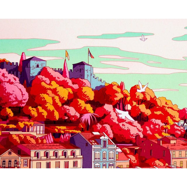 Contemporary Camila Noguiera, Vue de Lisbonne, Giclée Print For Sale - Image 3 of 4