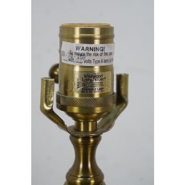 Off-white 1980s Wildwood Chinoiserie Butterflies Leaves Ivy Table Lamp 31" For Sale - Image 8 of 16