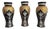 Garniture of Antique Vases from Royal Doulton, 1900, Set of 3 For Sale
