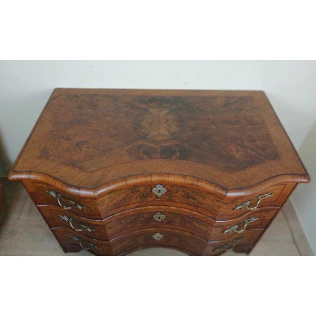 Antique Marquetry Arbalette Chest of Drawers, 1700s For Sale - Image 4 of 9