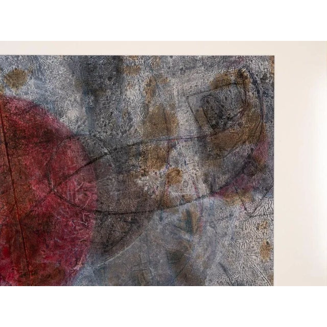 1990s Flight in the Sun, Mixed Media on Paper For Sale - Image 5 of 10