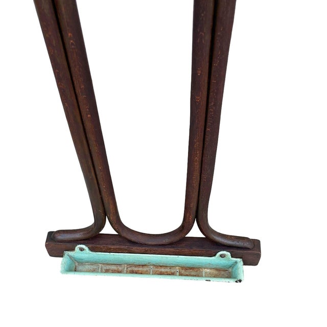 1910s 1910s Edwardian Era English Bentwood & Iron Pool Billiards Cue Holder by Egberts For Sale - Image 5 of 6