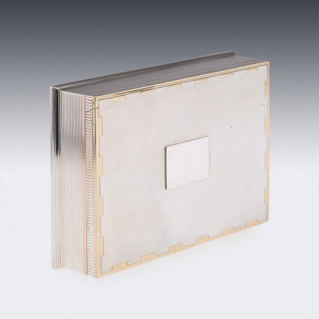 Metal 20th Century English Two-Tone Gold Cigar Box from Asprey & Co, London, 1937 For Sale - Image 7 of 18