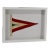 Contemporary Coastal Wall Decor of Vintage Sailing Boat Pennant For Sale