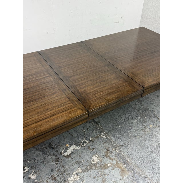 Crate & Barrel Maria Yee BambooTimbre Extension Dining Table For Sale - Image 12 of 12