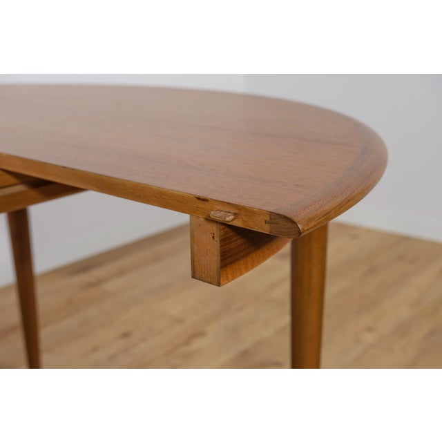 Wood Mid-Century Round Teak Extendable Dining Table from Skovmand & Andersen, Denmark, 1960s For Sale - Image 7 of 18