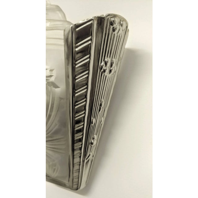 Marius-Ernest Sabino French Art Deco Wall Sconces Signed by Sabino - a Pair For Sale - Image 4 of 5