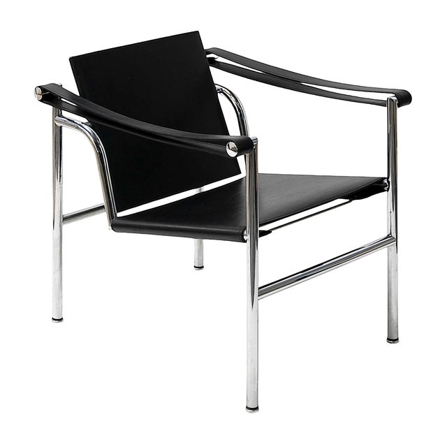 Black LC1 Armchair by Le Corbusier for Cassina, 1990s For Sale - Image 8 of 8