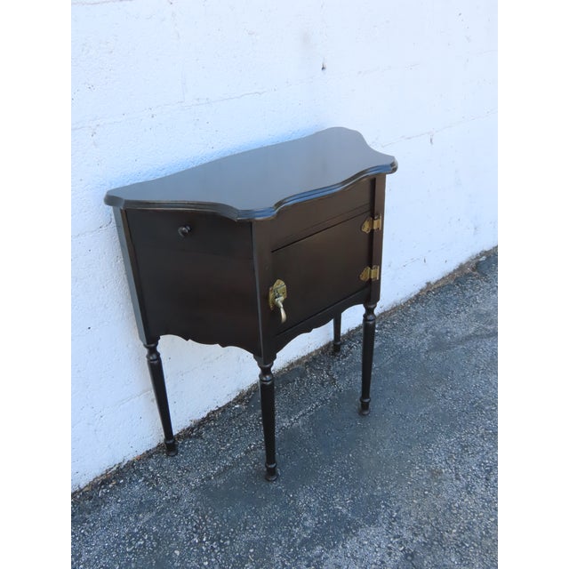 Wood Early 1900s Cigar Tobacco Humidor Chest Box Cabinet With Ashtray 6347 For Sale - Image 7 of 18