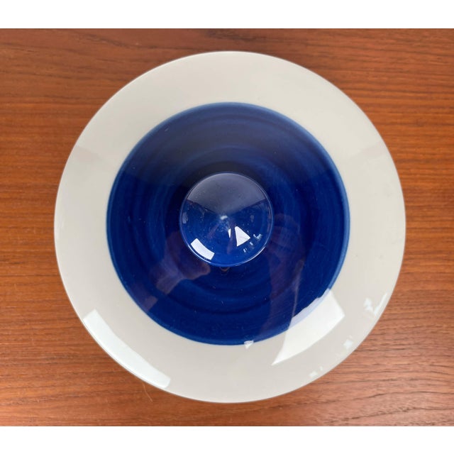 Blue Mid-Century Modern Swedish Koka Blue, Blau, Bla Series Bowl with Lid by Hertha Bengtson for Rörstrand, 1950s For Sale - Image 8 of 16