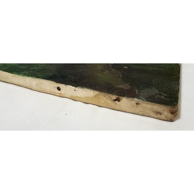 Original Signed Landscape Oil Painting on Canvas 1930's For Sale - Image 11 of 12