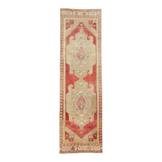 Turkish Vintage Anatolian Runner Rug 3'3" x 11'4" #17709 For Sale